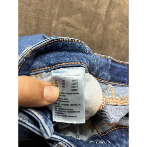 American Eagle Next Level Flex Jeggings Womens Size 2 Blue Skinny Straight - Picture 6 of 7